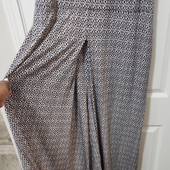 Rafaella Wide Leg Jumpsuit – Black/White Print - 2XL - Picture 5 of 10